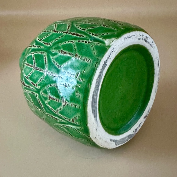 Small Green Vase and Pumpkin Decor - Picture 3 of 10